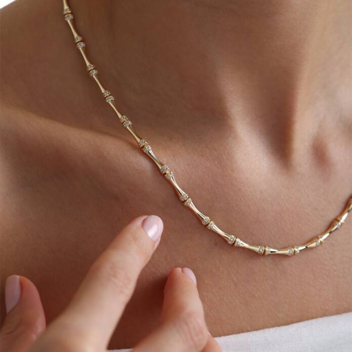 Taşlı Bone Zincir - 1