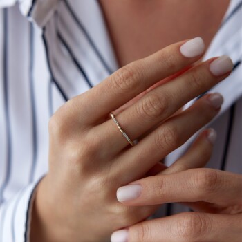 Taşlı Burgu Sarmal Yüzük - Rayna (1)