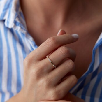 Taşlı Burgu Yüzük - Cemart