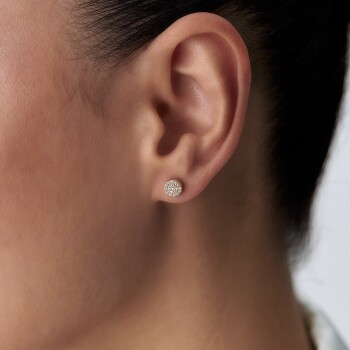 Taşlı Çember küpe - Rayna