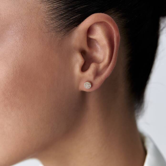 Taşlı Çember küpe - 3