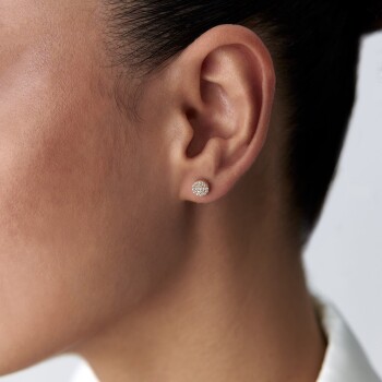 Taşlı Çember küpe - 4