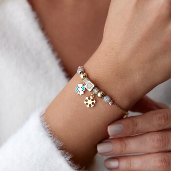 Taşlı Charm Bileklik - Konyalı Halil