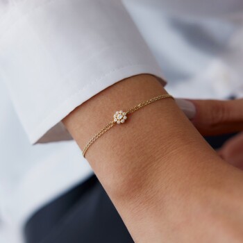 Taşlı Çiçek Bileklik - Rayna