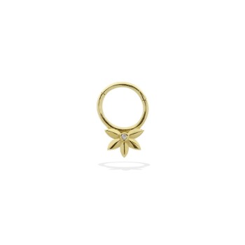 Taşlı Çiçek Helix Piercing - Dianora