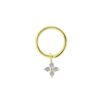 Taşlı Çiçek Sallantılı Helix - Dianora