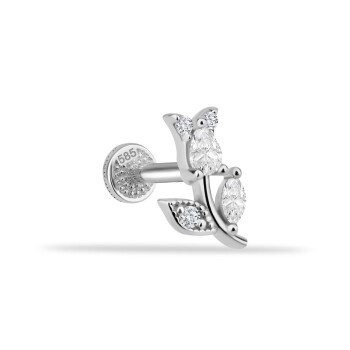 Taşlı Çiçek Tragus Piercing - Dianora (1)