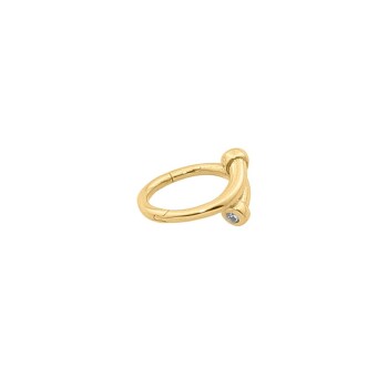Taşlı Çivi Motifli Helix Piercing - Dianora