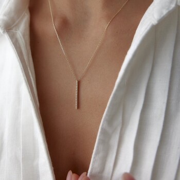 Taşlı Çubuk Kolye - Alen (1)