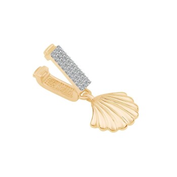 Taşlı Deniz Kabuğu Sallantılı Charm - Ema (1)