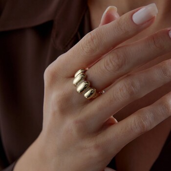 Taşlı Dilim Yüzük - Rayna (1)