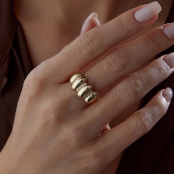 Taşlı Dilim Yüzük - 3