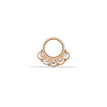 Taşlı Ear Helix Piercing - Dianora
