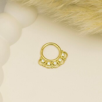 Taşlı Ear Helix Piercing - Dianora (1)