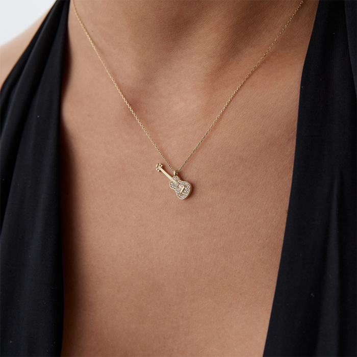 Taşlı Gitar Kolye - Özçelik (1)