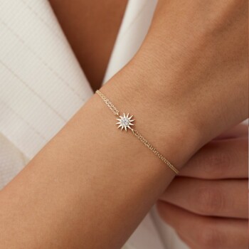 Taşlı Güneş Bileklik - Rayna (1)