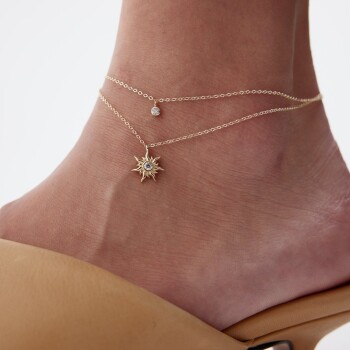 Taşlı Güneş Halhal - Rayna (1)