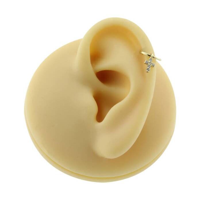 Taşlı Haç Sallantılı Helix - 2