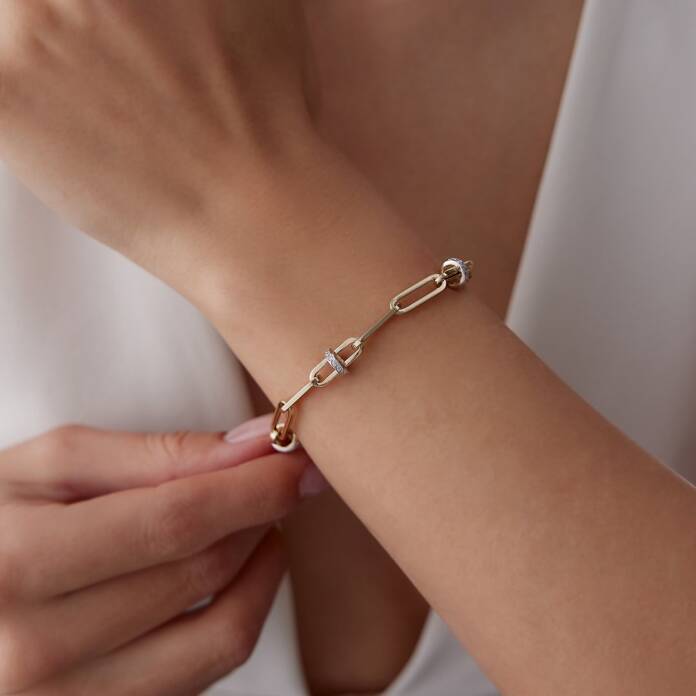 Taşlı Halka Ataç Bileklik - 1