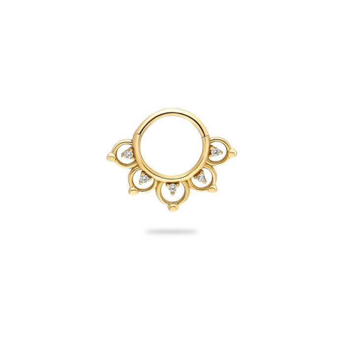 Taşlı Halka Helix Piercing - 2