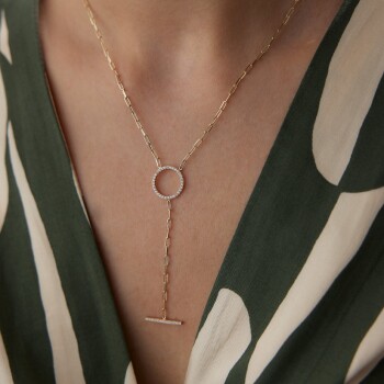 Taşlı Halka ve Çubuk Kolye - Rayna (1)