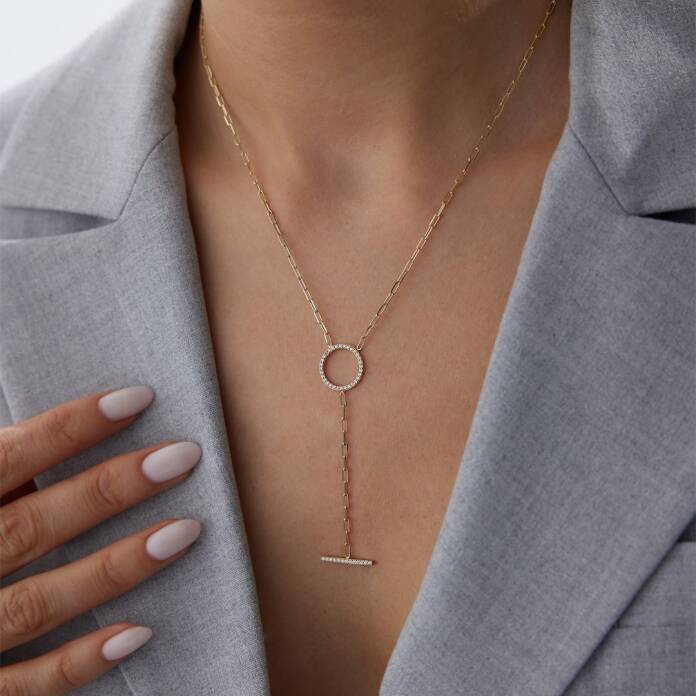 Taşlı Halka ve Çubuk Kolye - 3