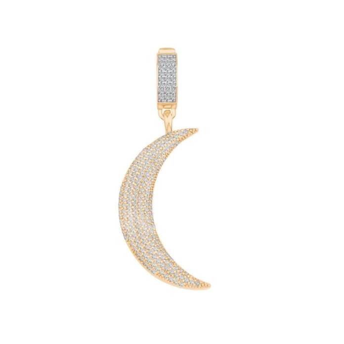 Taşlı Hilal Ay Charm - 1