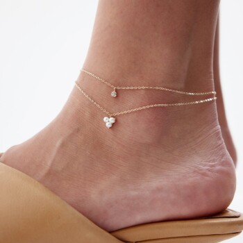 Taşlı İnci Halhal - Rayna