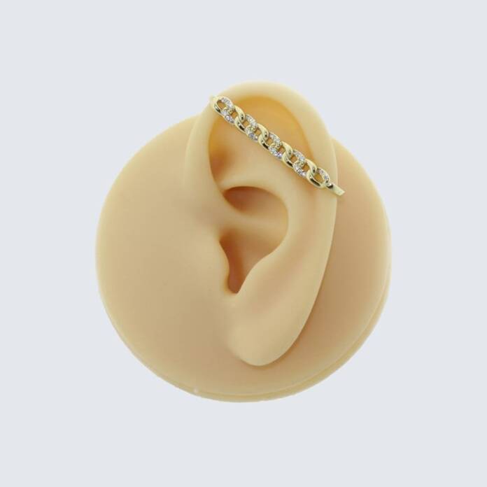 Taşlı Indüstrial Earcuff - 2