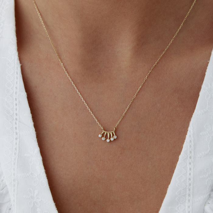 Taşlı Işın Kolye - Alen