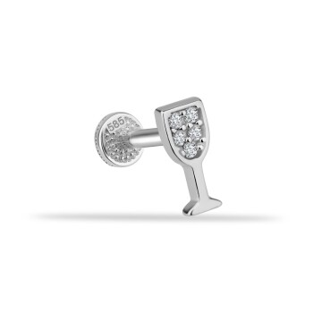 Taşlı Kadeh Minimal Tragus Piercing - 2