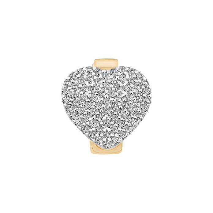 Taşlı Kalp Charm - 1