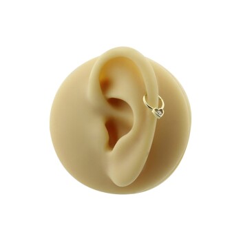 Taşlı Kalp Motifli Helix Piercing - Dianora (1)