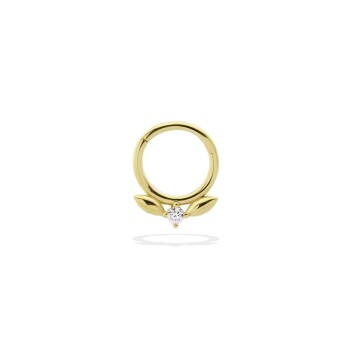 Taşlı Kanat Motifli Helix Piercing - Dianora