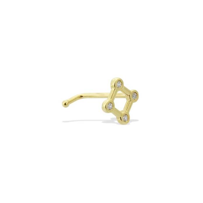 Taşlı Kare Motifli Altın Hızma - 1