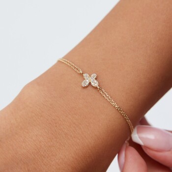 Taşlı Kelebek Bileklik - Rayna