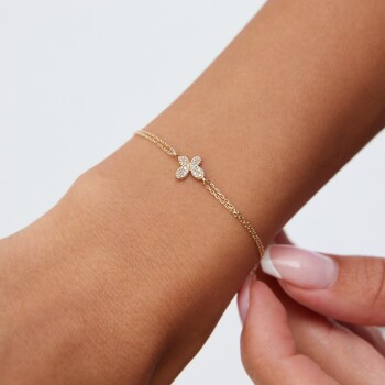 Taşlı Kelebek Bileklik - Rayna (1)