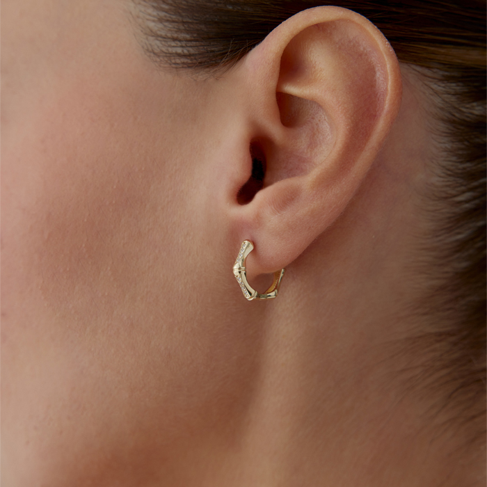 Taşlı Kemik Küpe - Rayna