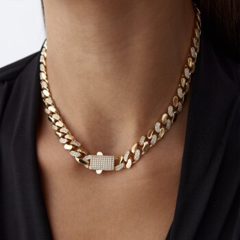 Taşlı Kilit Gurmet Zincir - Koşun