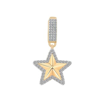 Taşlı Kilit Yıldız Charm - Ema