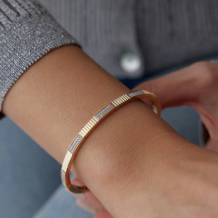 Taşlı Köşeli Elastik Kelepçe - 2