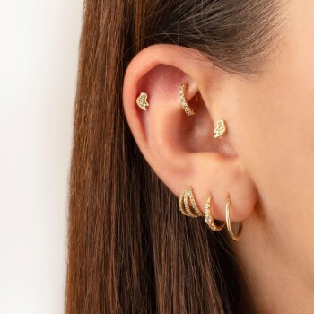Taşlı Kuş Minimal Tragus Piercing - Dianora (1)