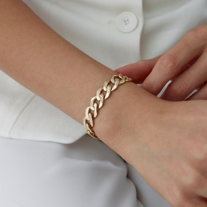 Taşlı Kutu Kilit Gurmet Bileklik - Özer