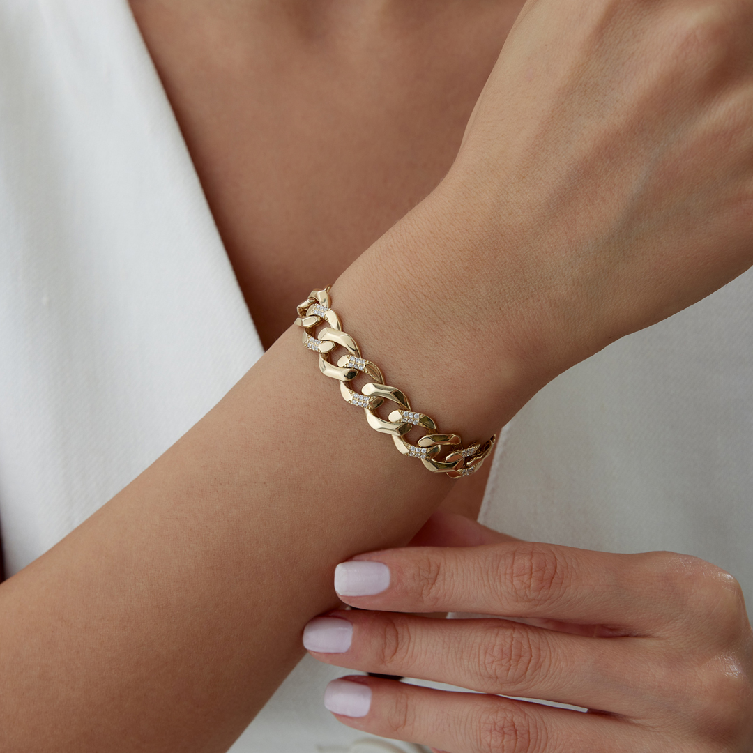 Taşlı Kutu Kilit Gurmet Bileklik - 2