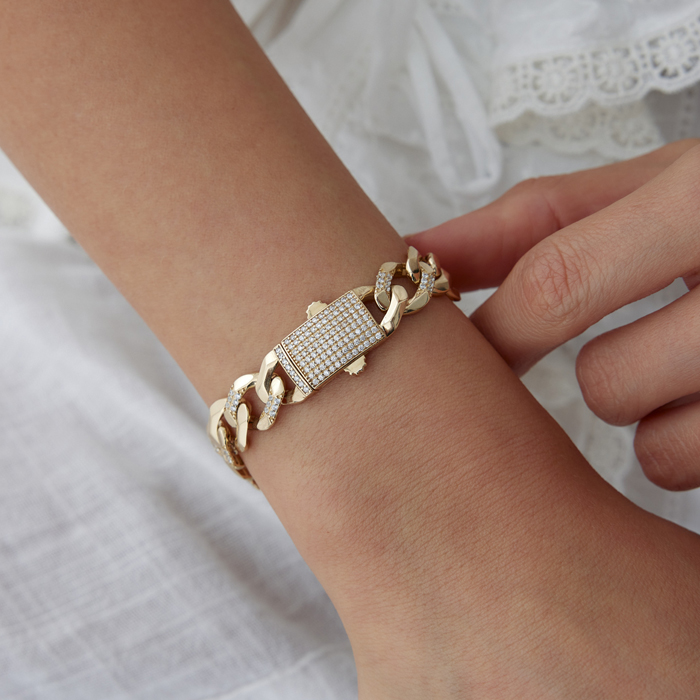 Taşlı Kutu Kilit Gurmet Bileklik - 3