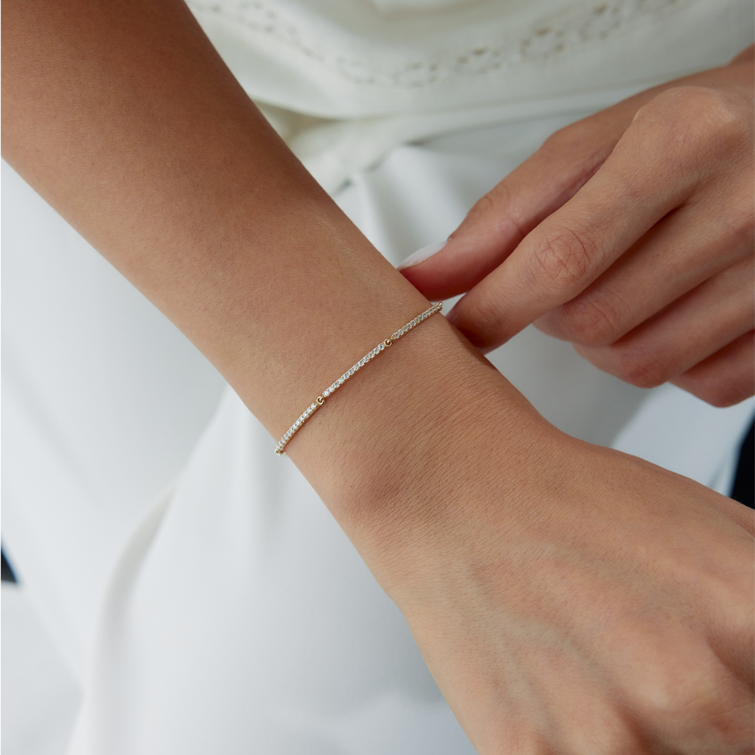 Taşlı Line Bileklik - 1