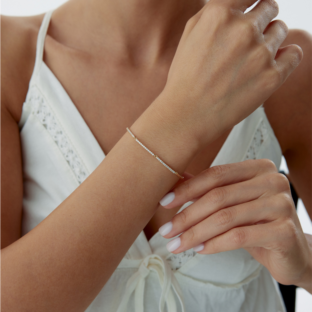 Taşlı Line Bileklik - 2