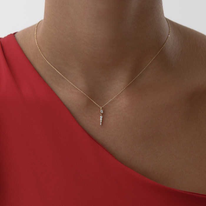 Taşlı Line Kolye - MİST