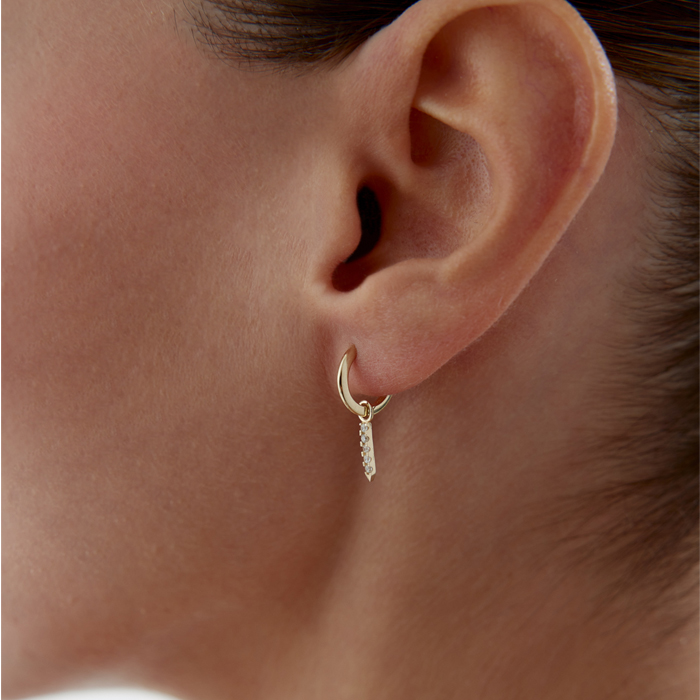 Taşlı Line Küpe - Rayna (1)