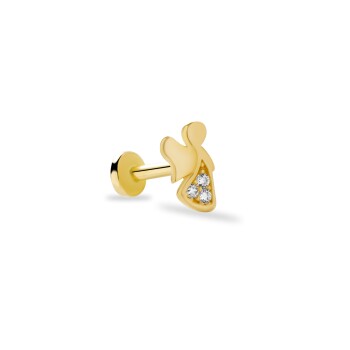 Taşlı Melek Figür Tragus Piercing - 2